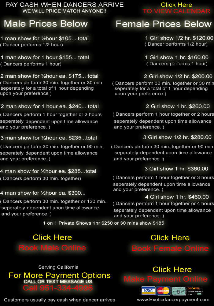 Pico Rivera Exotic Dancers Prices